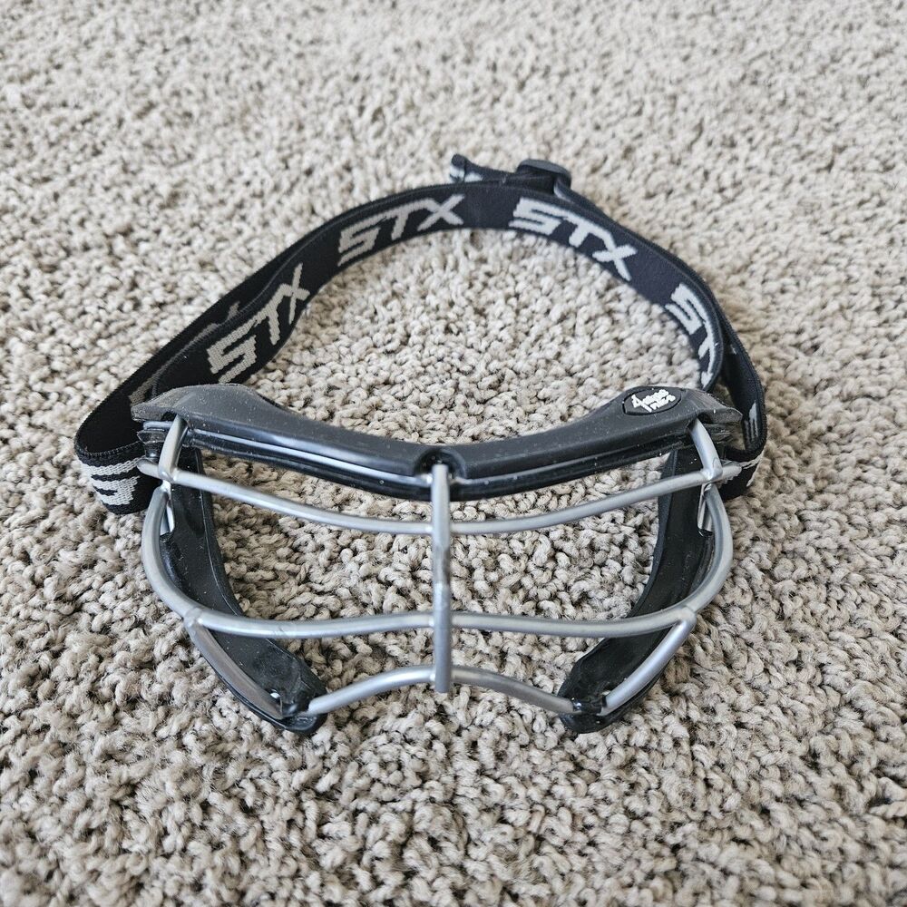 STX 4 Sight Plus-S Lacrosse Field Hockey Softball Cage Eye Goggles Black Adult